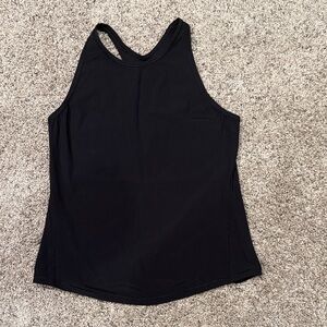Lulu lemon Black Ribbed Tank Top